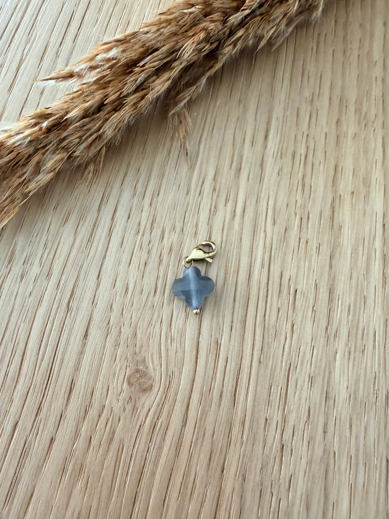 Charm trèfle Labradorite
